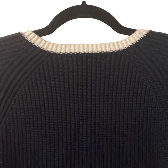 Jones New York Signature V-neck black & white pullover estimated L - Picture 4 of 12